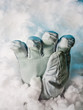 Buried alive. Help. Help me. One glove in snowdrift