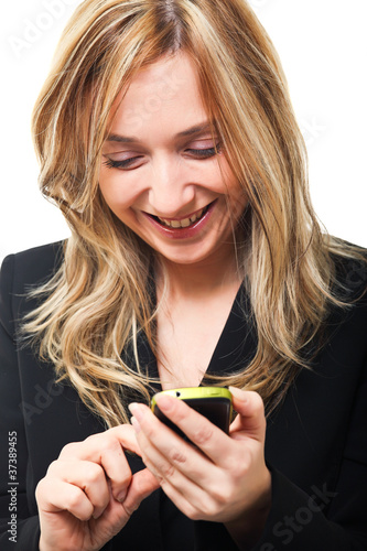 Photo: woman with mobile woman with mobile