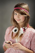 Portrait enfant ecoutant de la musique Portrait enfant ecoutant de la musique