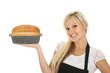 Gorgeous Blond with Freashly Baked Bread