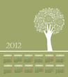 annual calendar for 2012