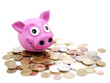 monnaies et cochon tirelire