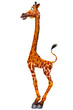 stand up giraffe side view