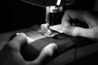 Photo: Hands of Seamstress Using Sewing Machine Hands of Seamstress Using Sewing Machine