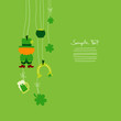 Hanging Leprechaun & Symbols
