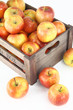 Wooden box full of apples Wooden box full of apples