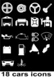 18 cars icons 18 cars icons