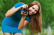 woman with camera woman with camera