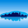 Detailed vector Sochi skyline