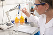 Chimico in laboratorio