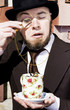 Photo: Man Dumbfounded By A Floating Fly Man Dumbfounded By A Floating Fly