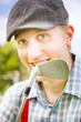 Man With Golf Club