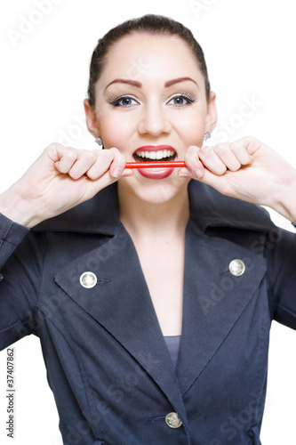 Photo: Crazy Business Woman Crazy Business Woman