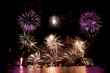 Feux d'artifices au dessus du lac d'Annecy