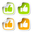 vector thumb up stickers