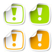 vector exclamation mark stickers