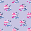 Seamless cake pattern. vector