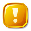 vector yellow exclamation mark button vector yellow exclamation mark button