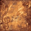 vintage music sepia  background