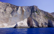 plaża na klifowym wybrzeżu, wyspa Zakynthos , Grecja