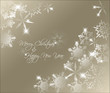 Vector golden abstract Christmas background