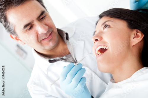 Photo: Dentist with a patient Dentist with a patient
