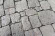 A pattern created by a floor made of stones