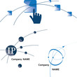 Global communication logo. Icon.