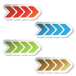 Vector arrow stickers