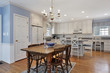 Kitchen with white cabinetry