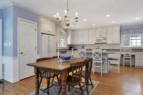 Photo: Kitchen with white cabinetry Kitchen with white cabinetry