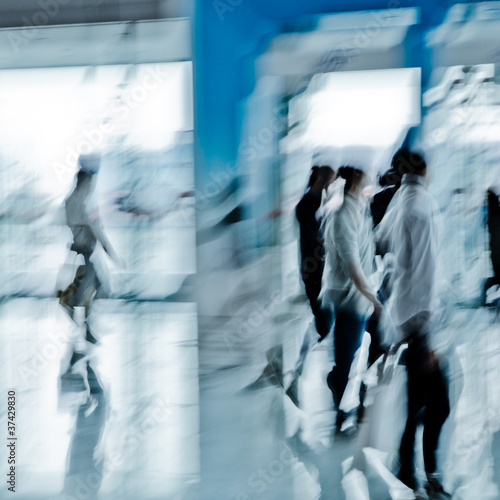 Photo: urban scene big city walking business person urban scene big city walking business person