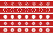 New year ornament on red ribbon