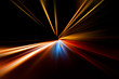 rapid race of night highway
