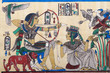 Egyptian history concept with papyrus Egyptian history concept with papyrus