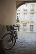 Retro bicycle in Parisian courtyard