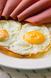 Breakfast , eggs, beef mortadella