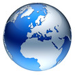 Illustration: Erdball und internationales Business Erdball und internationales Business