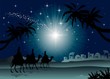 Magi blue silhouette