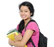 Happy Indian college student/girl..