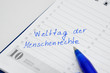 Tag der Menschenrechte
