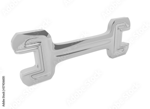 Illustration: 3D image of a wrench 3D image of a wrench