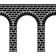 vector ancient seamless stone bridge viaduct aqueduct