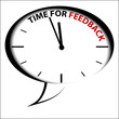 Bubble Clock "Time for FEEDBACK"