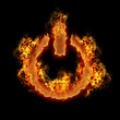 burning power on off button