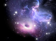 Black hole in the nebula