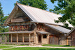 Russian log hut at XIX c. Russian log hut at XIX c.