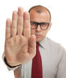 Stop hand gesture