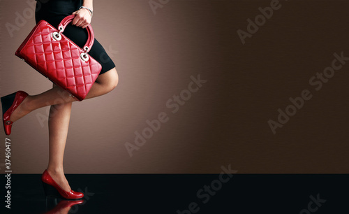Photo: fashion photo, sexy woman with handbag fashion photo, sexy woman with handbag