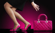 Photo: fashion photo, woman with handbag fashion photo, woman with handbag